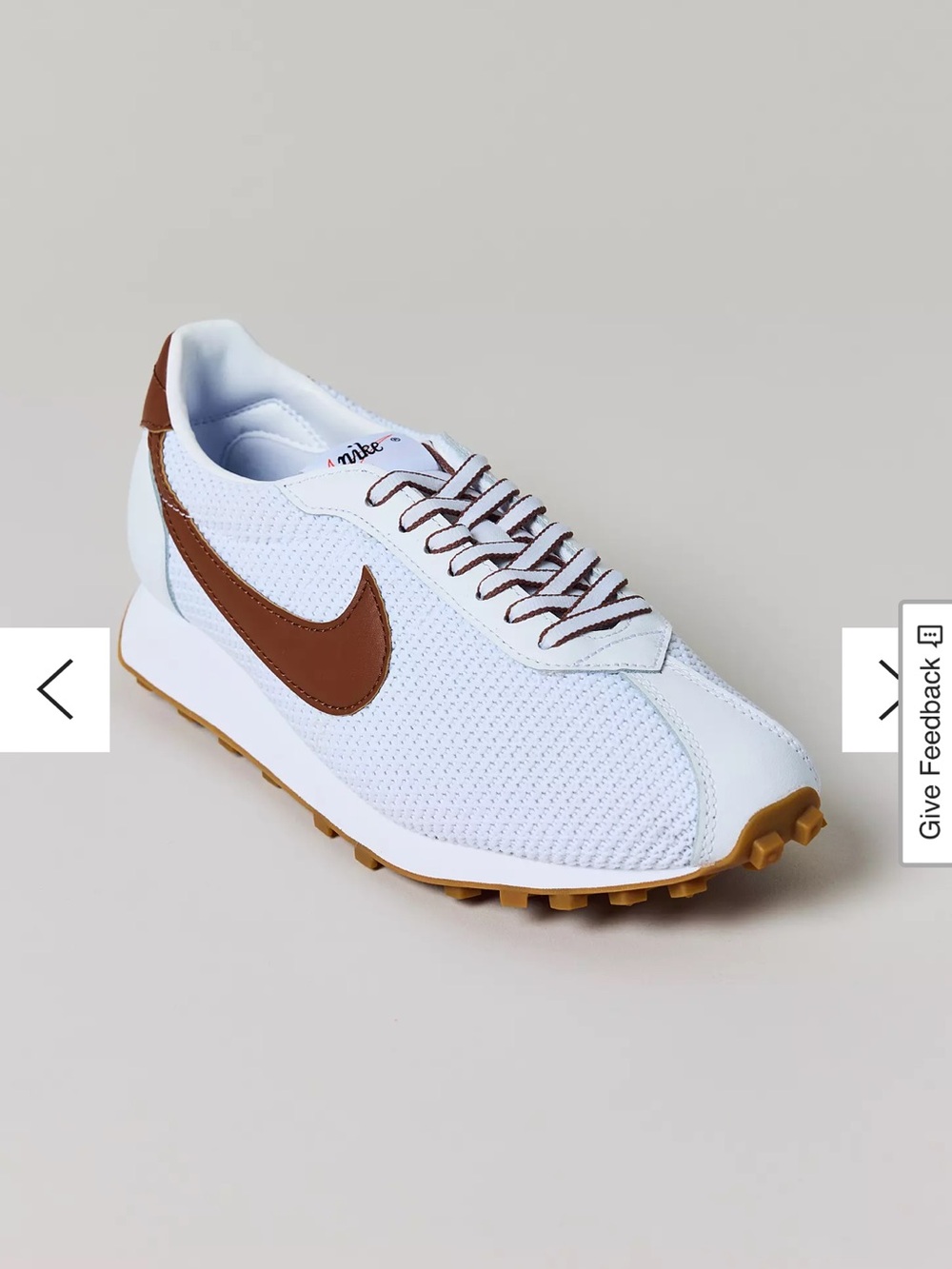 Nike Women’s Sneaker White & Brown size 7 NEW NWT - Picture 3 of 5